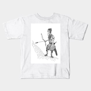 Female archer of the Swamp Army Kids T-Shirt